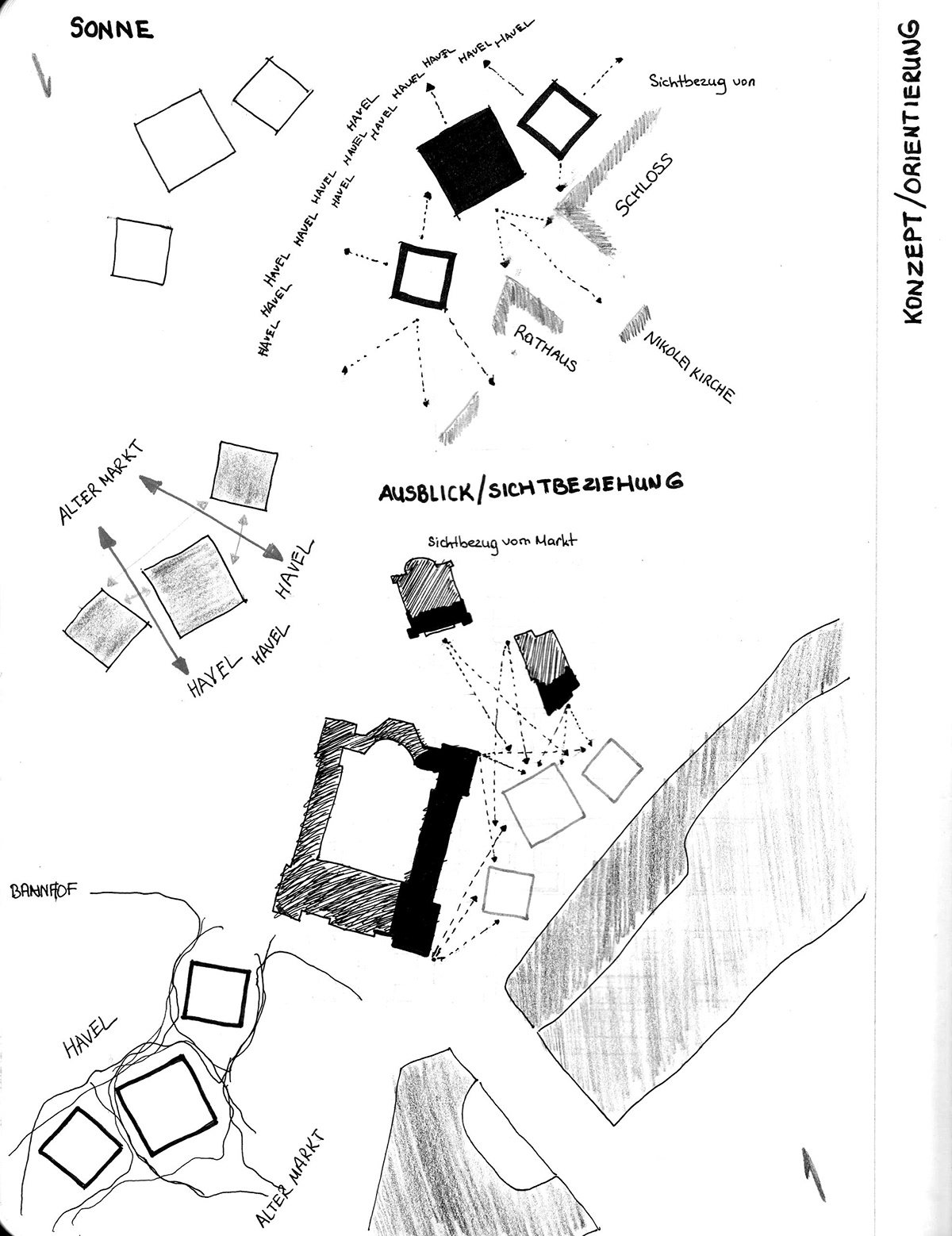 sketch skizze eskiz çizim Plan mimar potsdam germany Deutschland thesis bachelor Booklet kitapcik