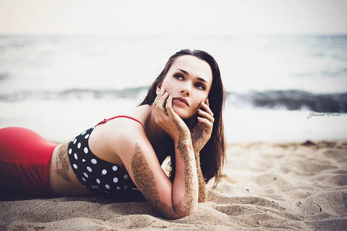 vintage swimwear photoshoot Photography  Film   Saint-Tropez beach beach girl girl model