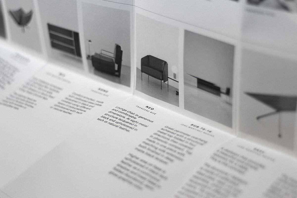 brochure black and white JMM folded editorial design  graphic design  typography   print Chiaroscuro BLACK TONE