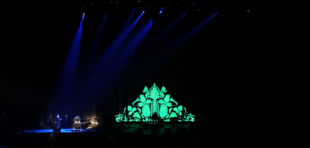 stage visuals VJ hungarian traditional