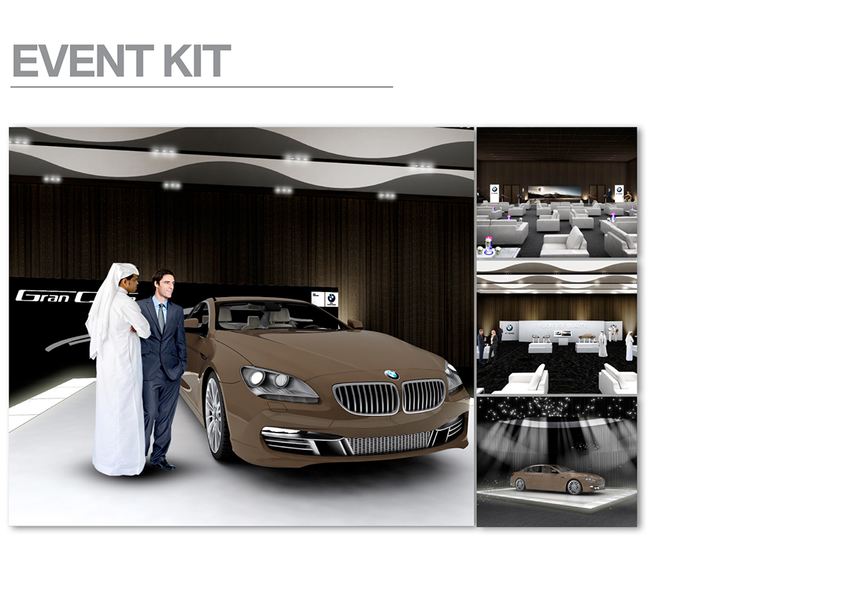showroom BMW car print composing augmented reality digital Special Execution 6Series eclipse