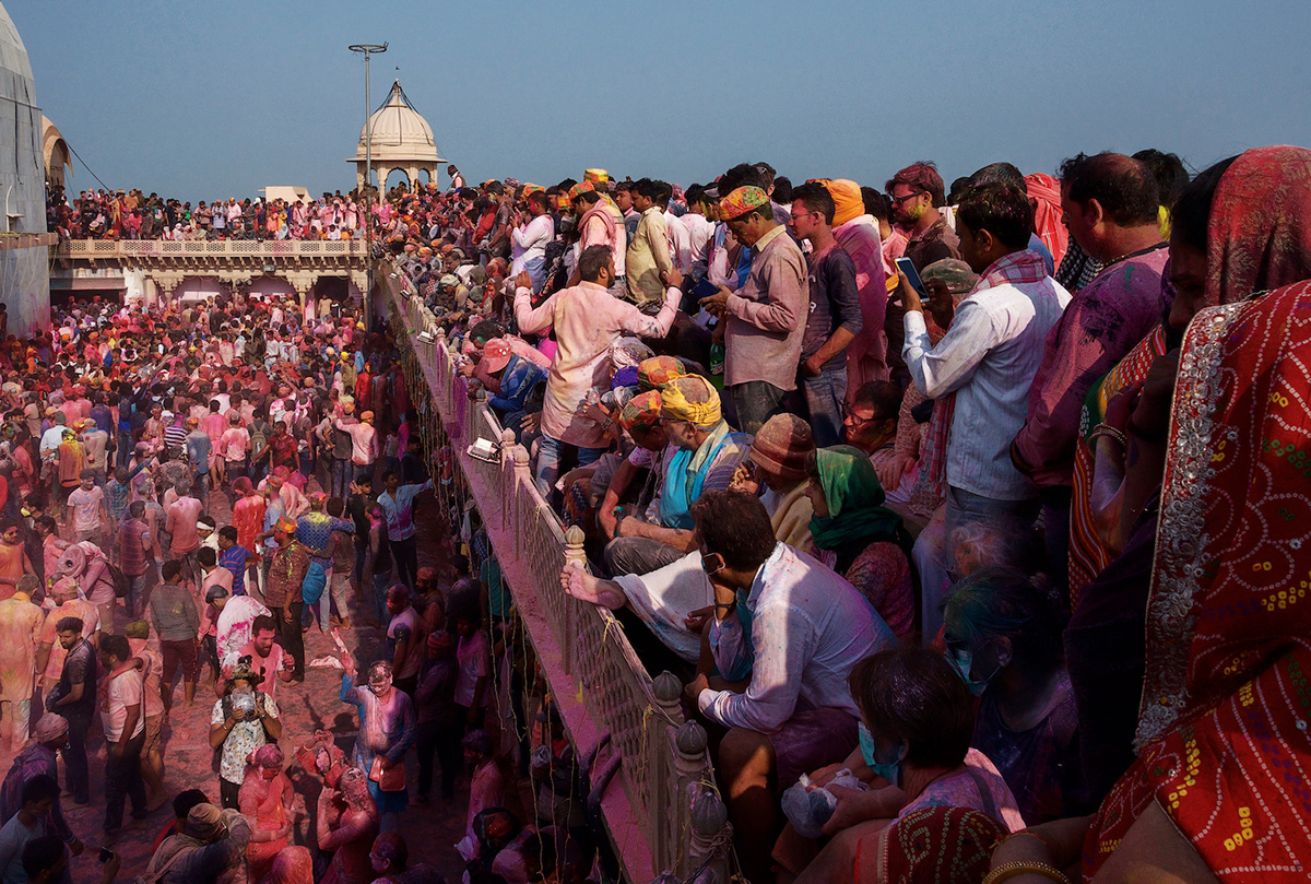 Adobe Portfolio colour festival holi India Travel krishna mathura Nandgaon temple