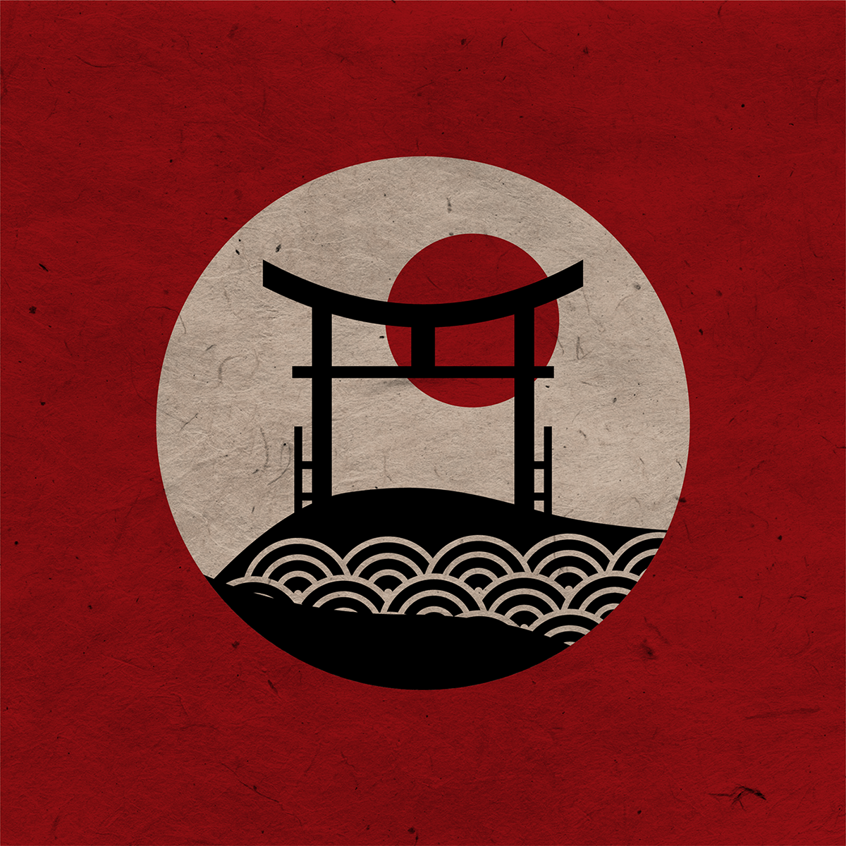 japan Minimalism shinto buddhism fujisan Rising Sun red black White textures