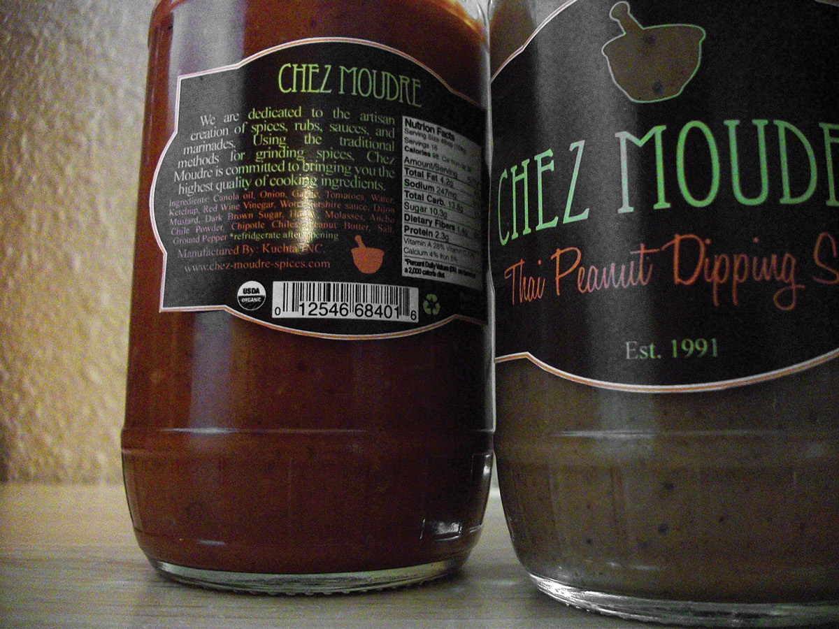 seasonings  spices  Packaging label design die cut