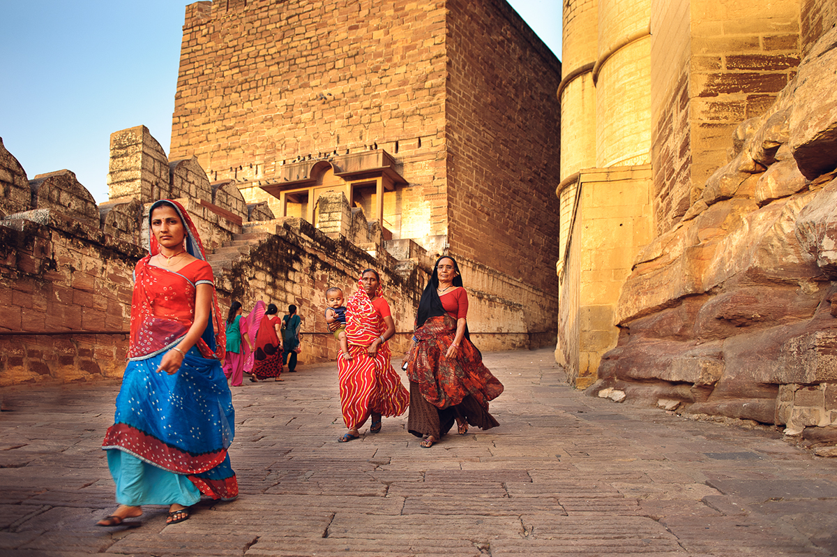 Travel asia India jodhpur people culture blue city Street portrait