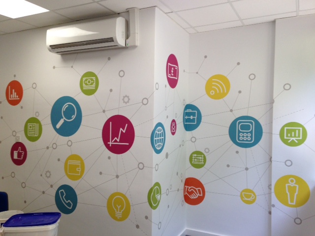 Office Design Wall Graphics graphics wall art large format