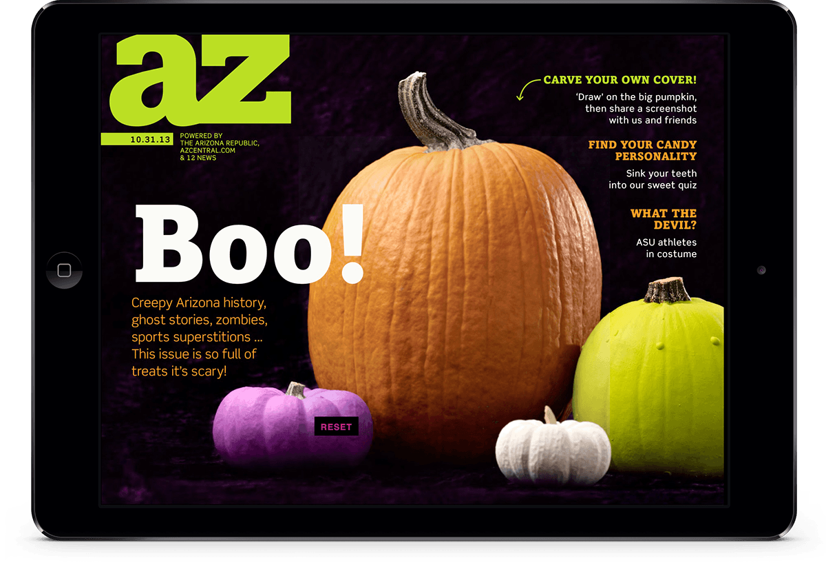 iPad magazine Halloween DPS
