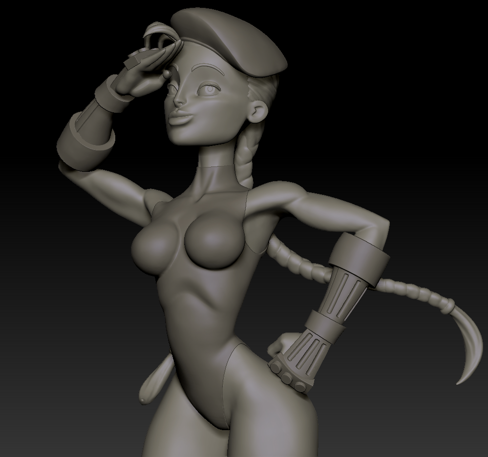 Street Figter cammy white  Zbrush 3d sculpting cartoon fanart