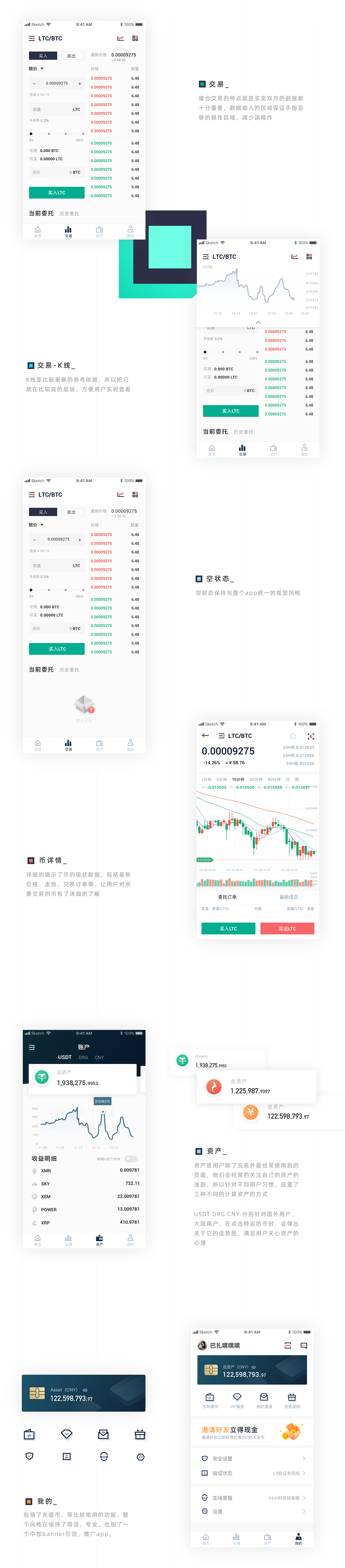 C2CX-Digital currency trading platform on Behance