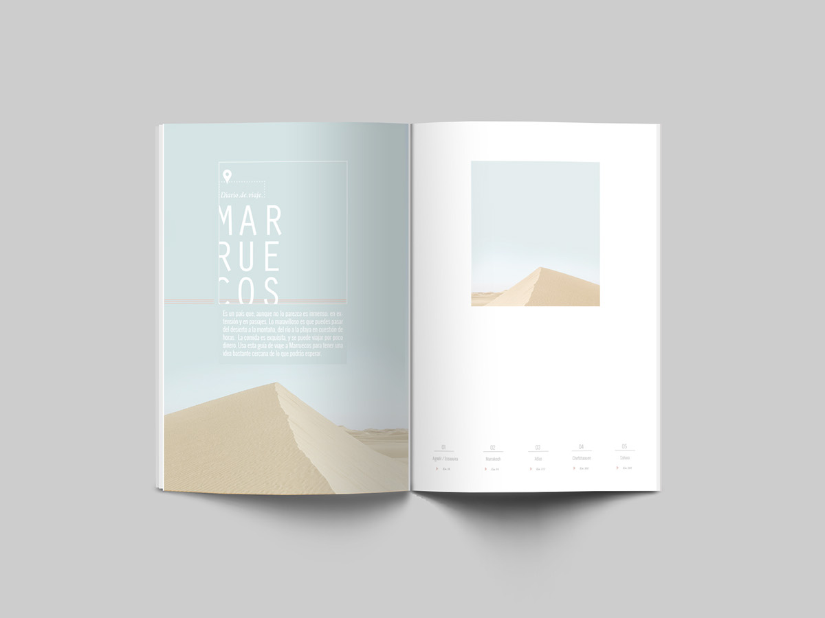 editorial diseño revista magazine viajes naturaleza inspiración identidad breath Nature minimalist White clean