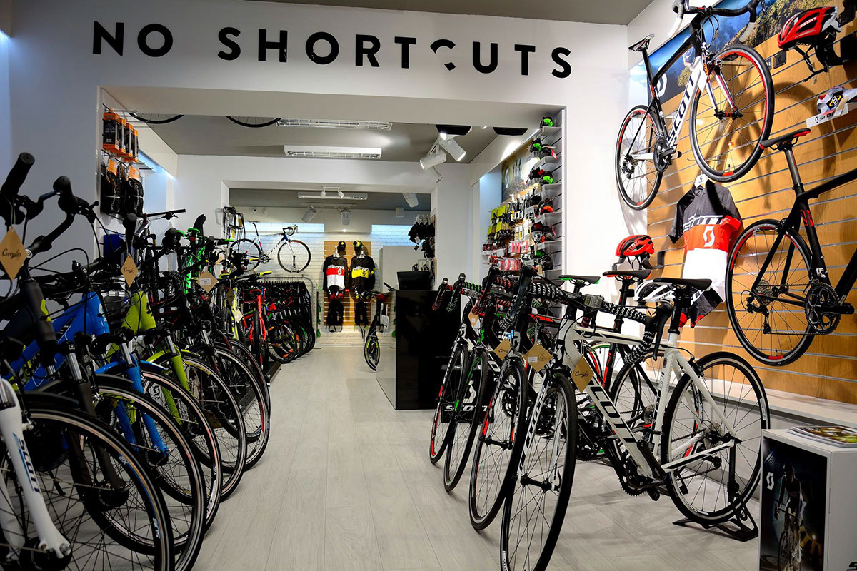 bikes shop interiors