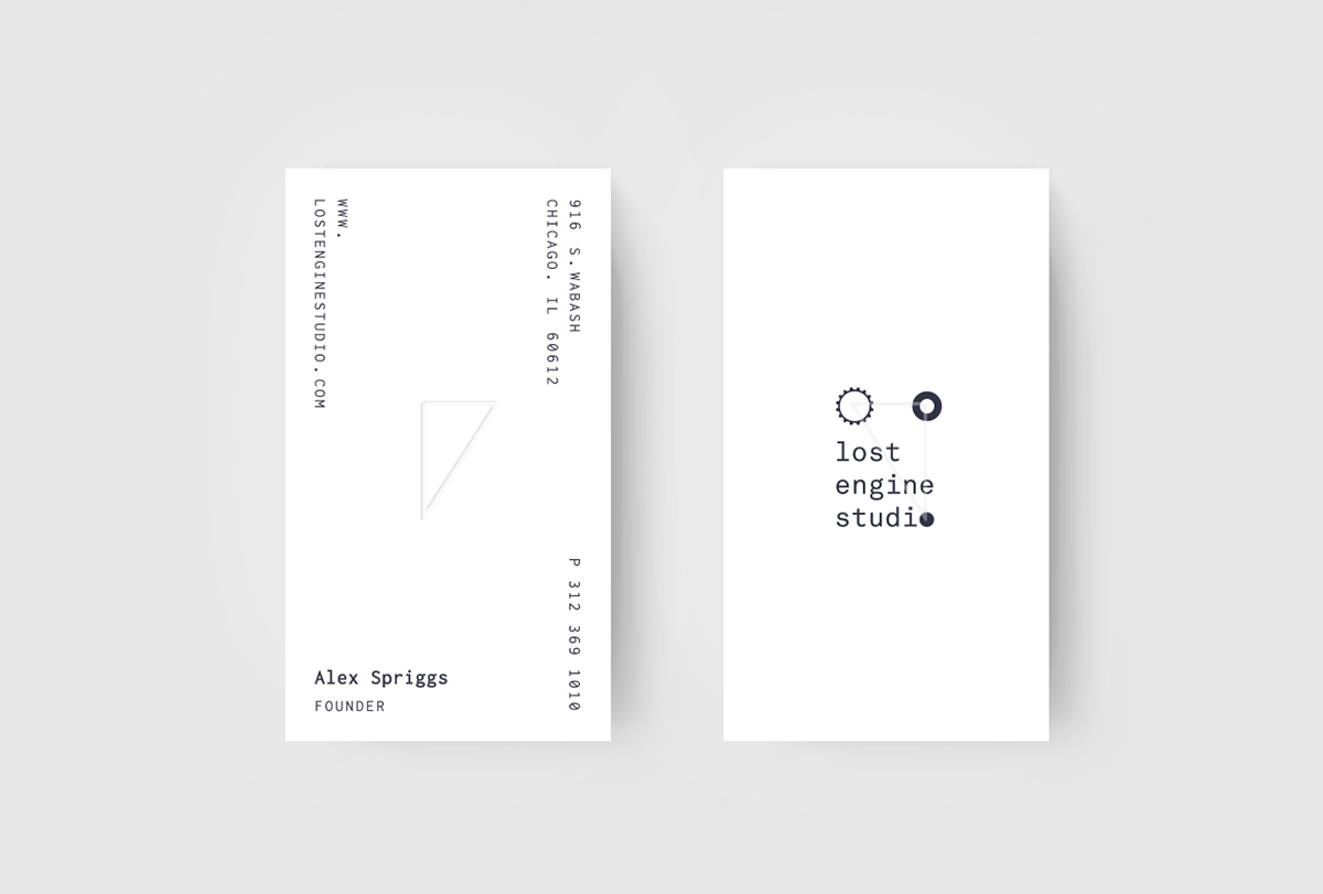 lost engine business card Stationery