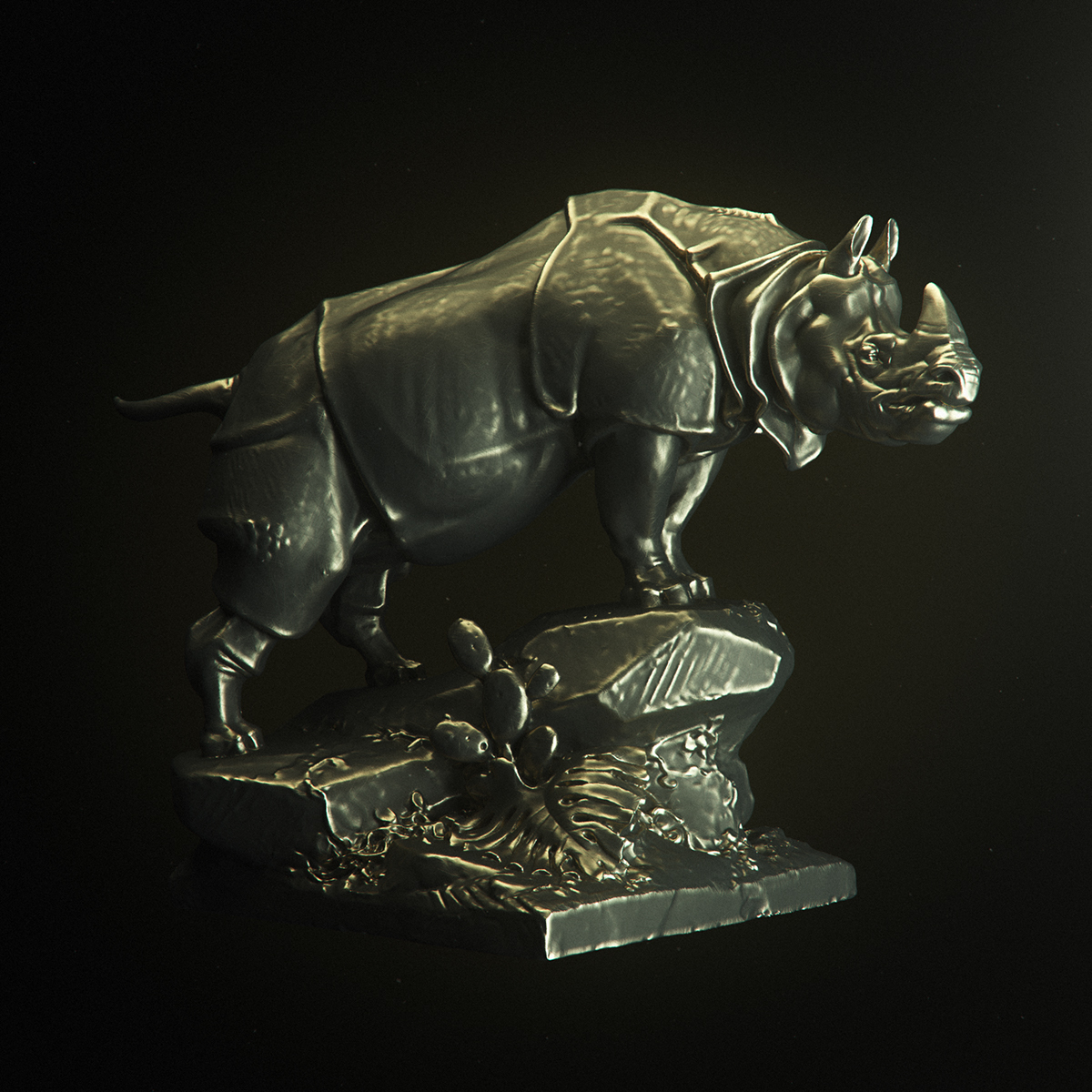 octane Render rendering 3D scan maxon Cinema 4d sculptures animals