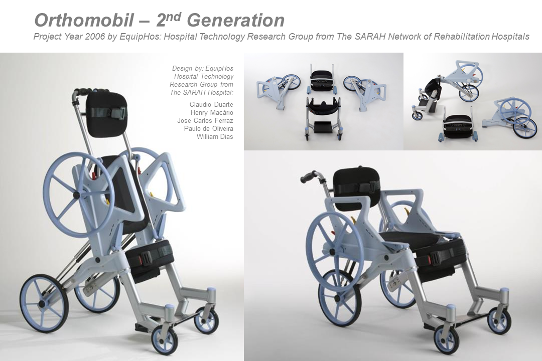 brazilian design medical design Orthomobil Orthomobile Standup Wheelchair