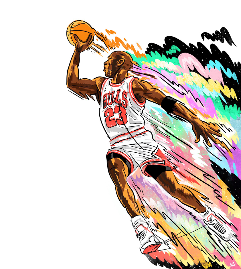 Jordan Cartoon Clipart Basketball Drawing Transparent Michael Jordan ...