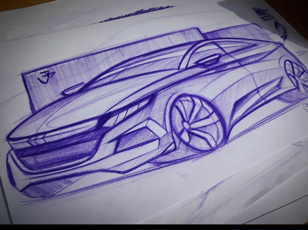 Automotive design car car design car sketch industrial design  Practice sketch sketching sketckbook student