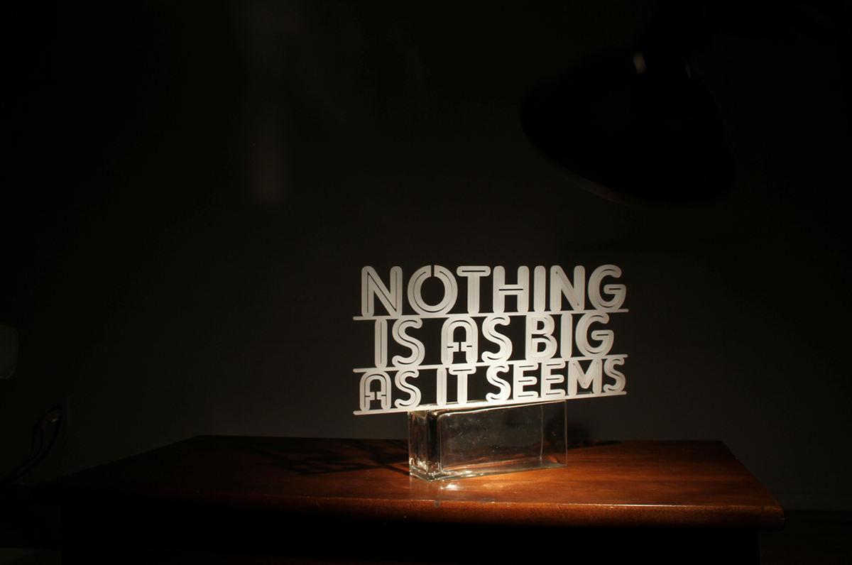 short movie quote stefan sagmeister something i've learned in my life 3D typography