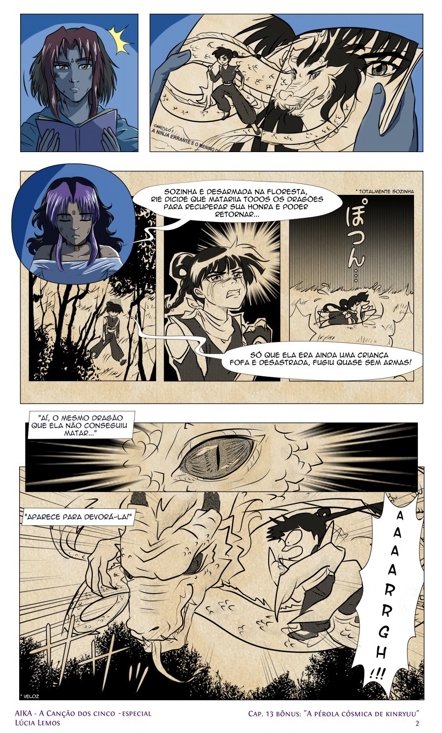 aika manga quadrinho projeto de quadrinho Japão anime Conclusão de Curso fantasia quadrinho antigo Roteiro