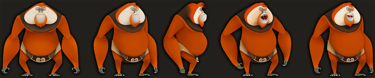 TARUMAS mobile game animal orangutan Kalimantan Borneo indonesia final project college game graduate Character Icon