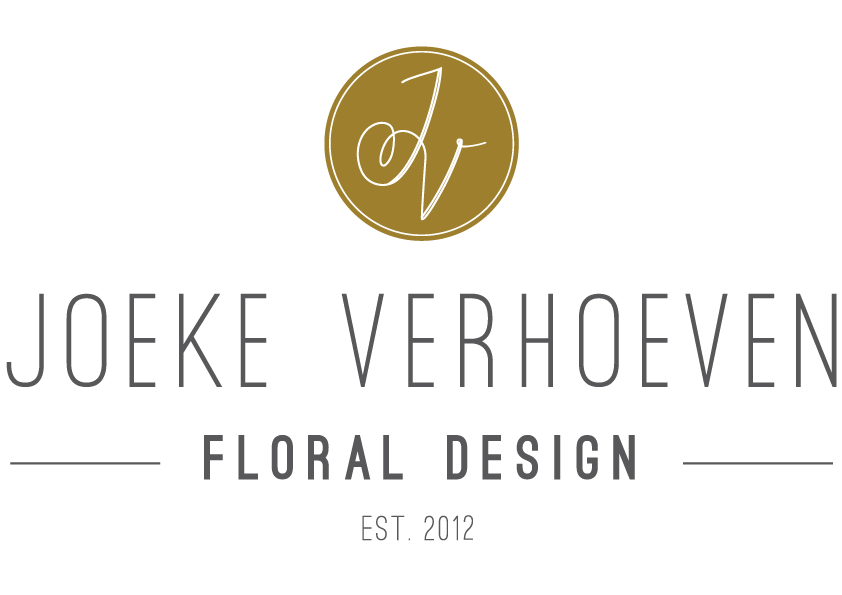 logo bloemen Floral design embleem