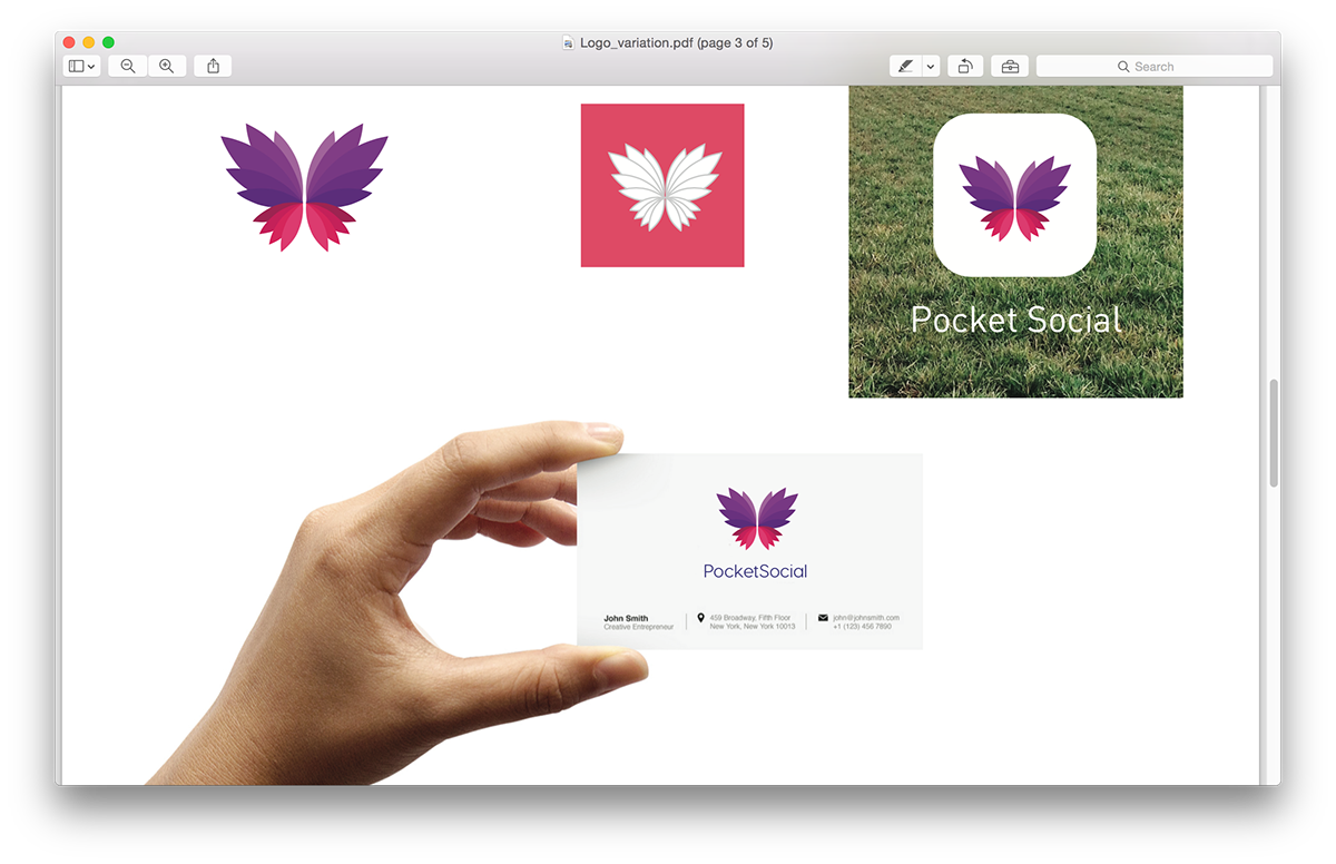 App logo app icon business card