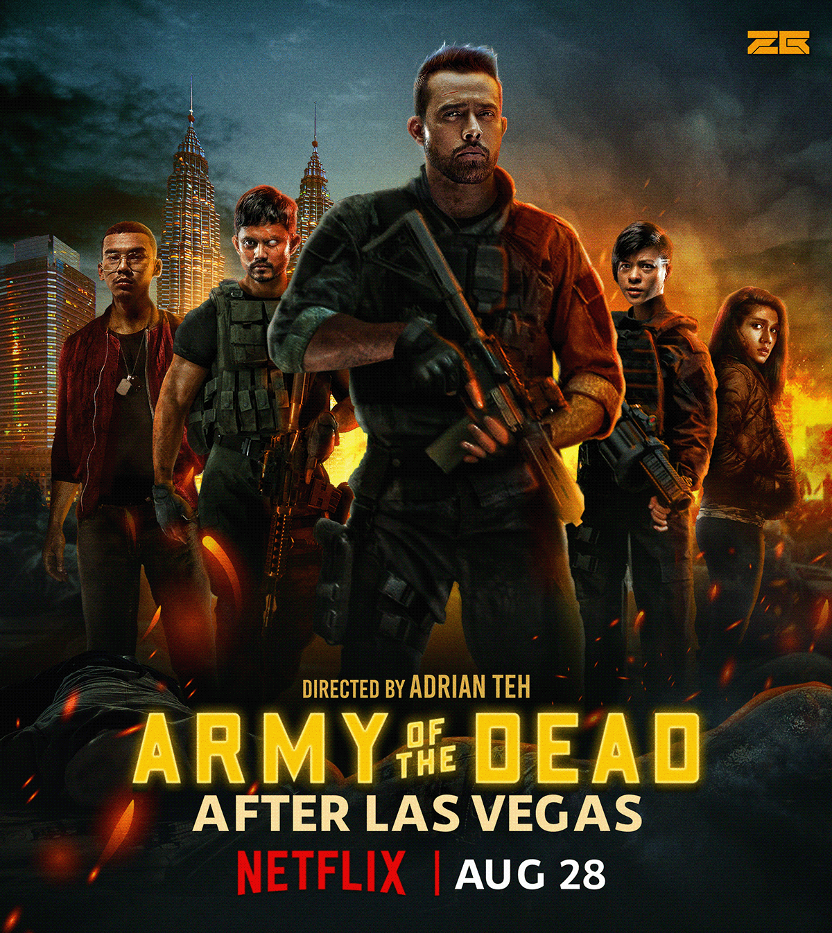 Army of the Dead concept art key art key visual Las Vegas movie poster poster zack zyder zouqi berapi
