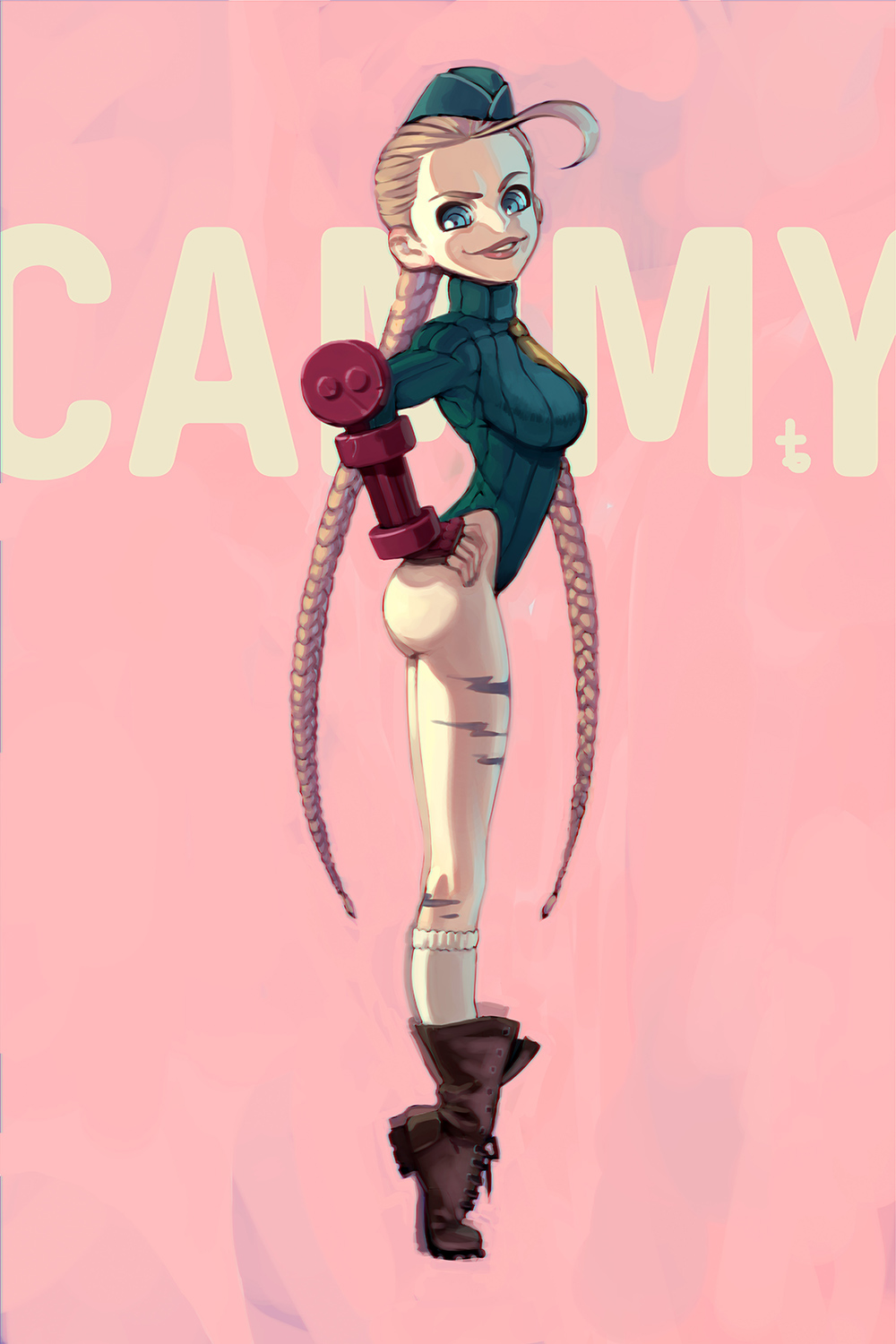 Cammy SF STREET FIGHTER fanart girl sexy Hot blonde Breed Fighter boots army capcom exagerrated Character