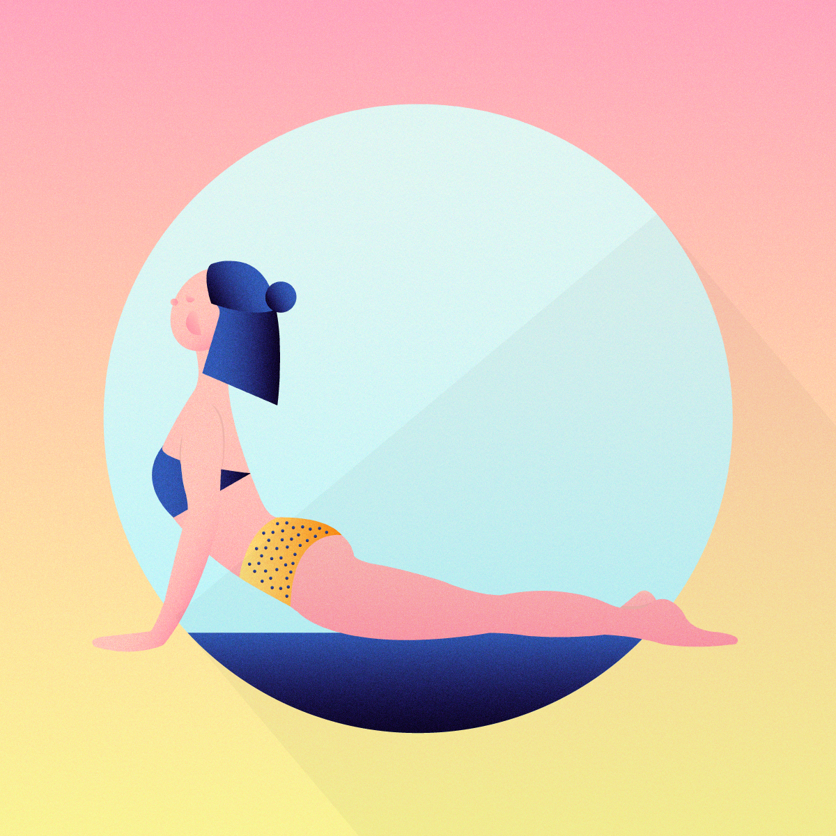 Yoga Yoga Poses woman color magazine Health health life sport ILLUSTRATION  sportive