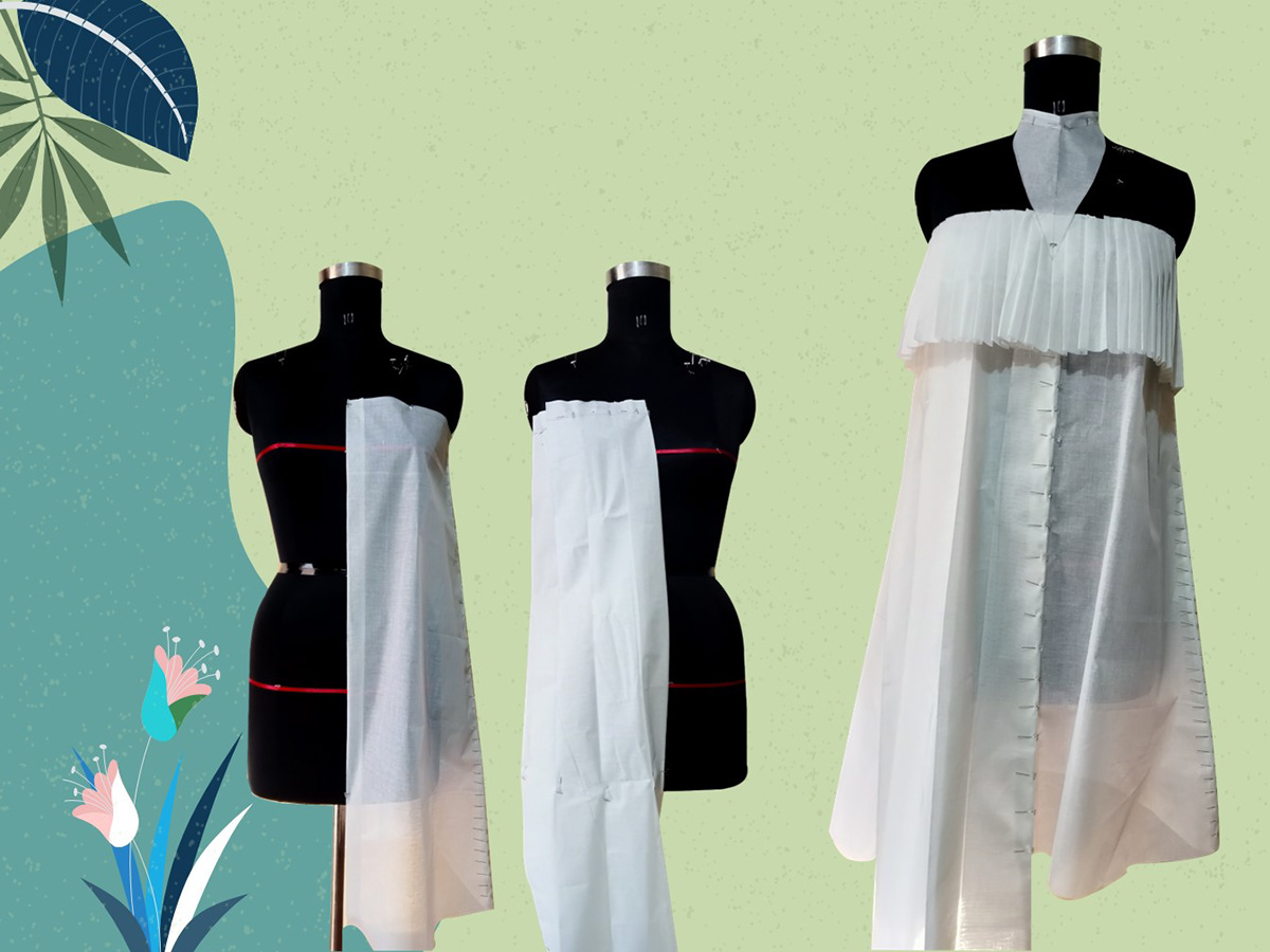 biomimicry blue magpies boards Casual wear Fashion  fashion illustration Fasion design tunic womenswear