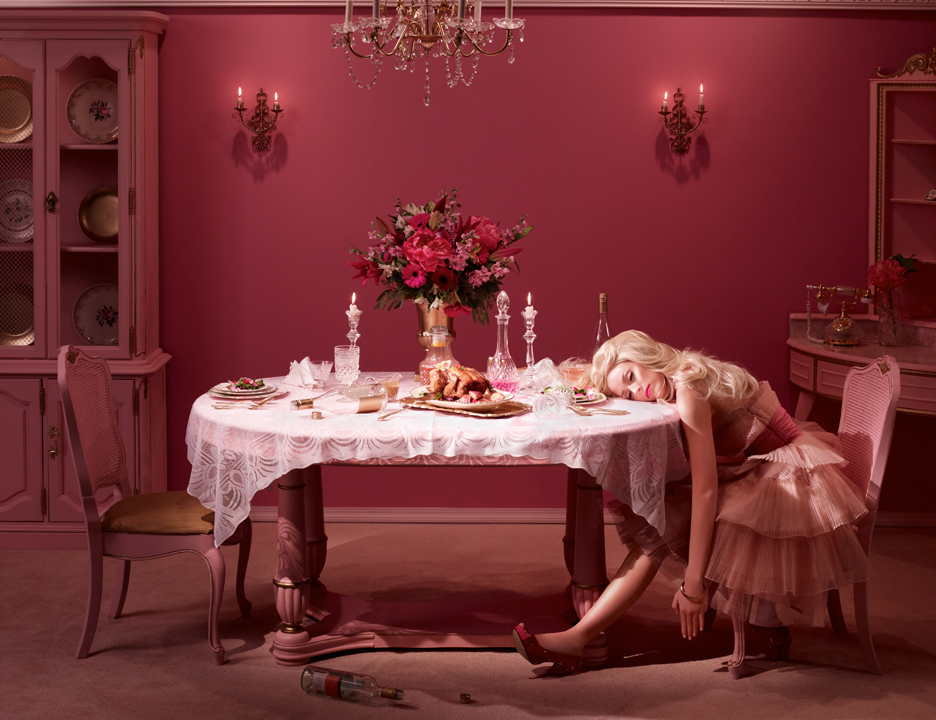 In The Dollhouse  dina goldstein  BARBIE  Ken art conceptual pink