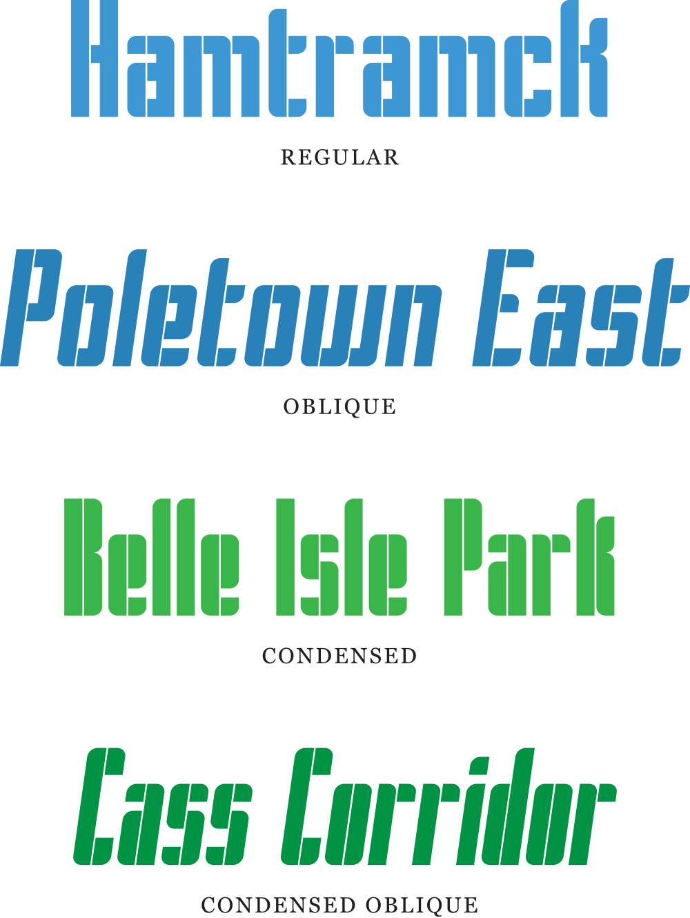 type design type Typeface stencil condensed bold