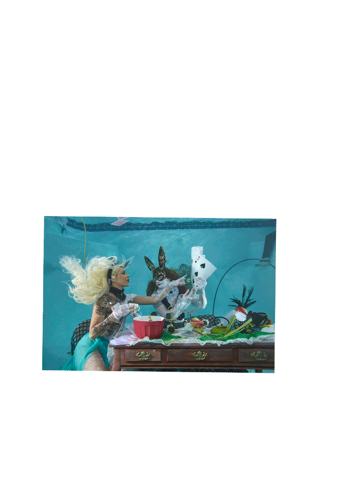 Digital Art  composition underwater retouch alice in wonderland water creative