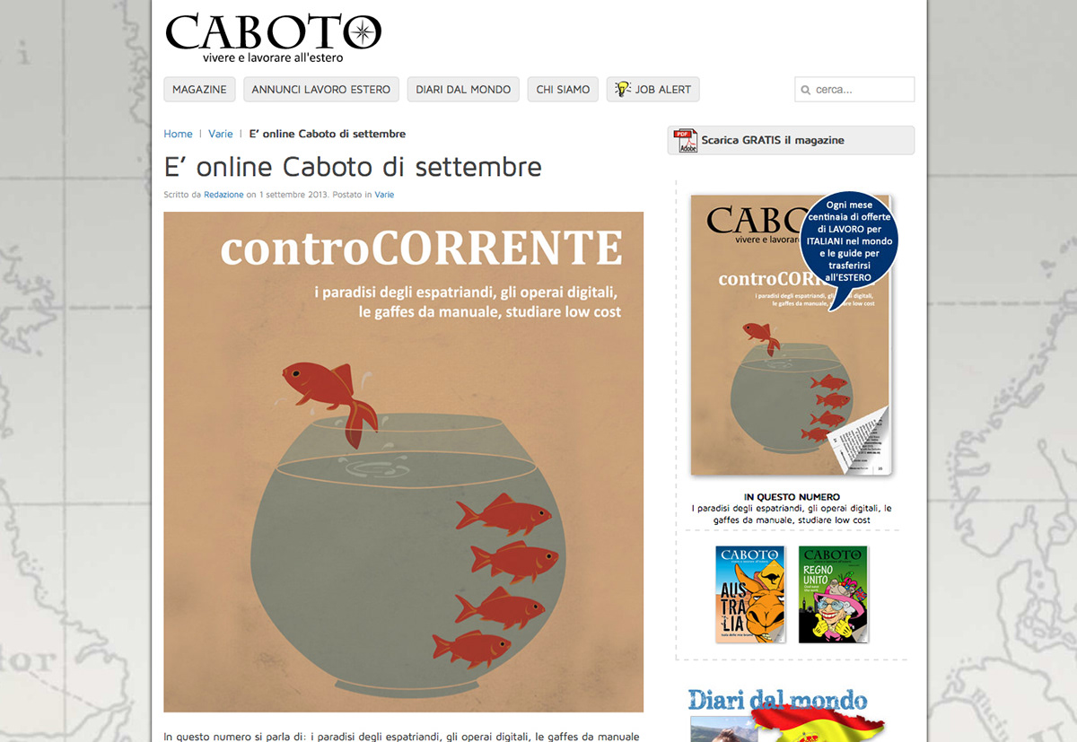 cover Caboto Caboto Magazine pesci Acquario fishes aquarius