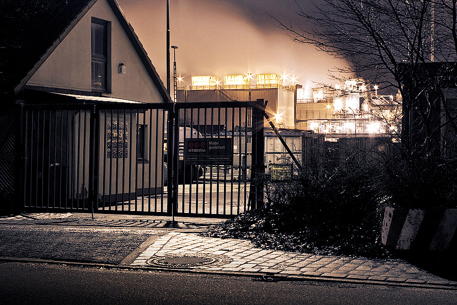 germany hamburg nebenstrecke industry industrial night Nightscape dark lighting light smoke