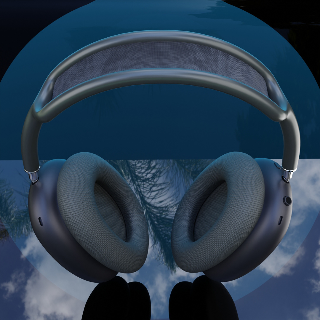 headphones 3D 3d animation blender CGI product design  3d modeling visualization