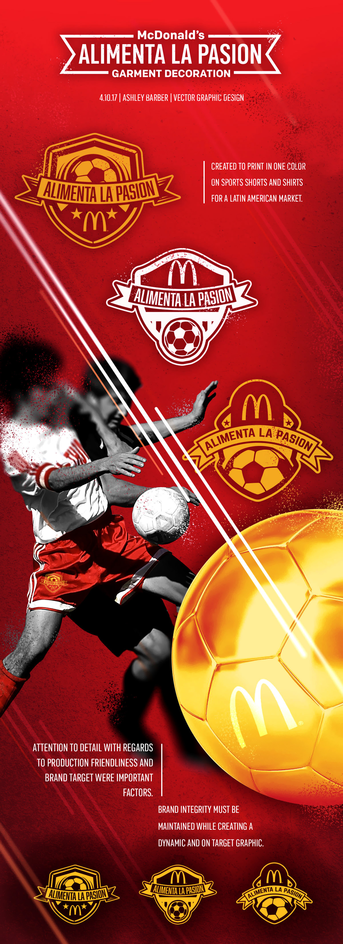 soccer mcdonald's Latin America sports footbol football badge team screenprint