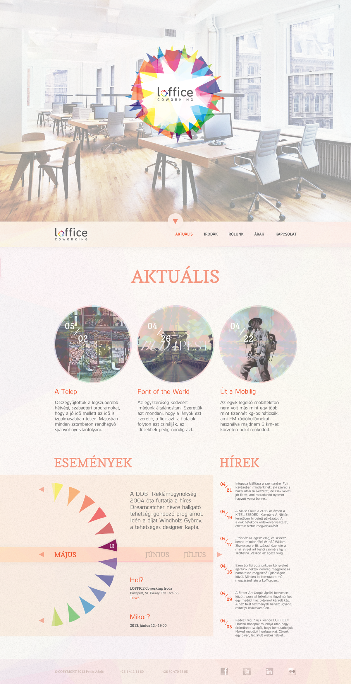 concept identity Office Web Webdesign redesign colorful