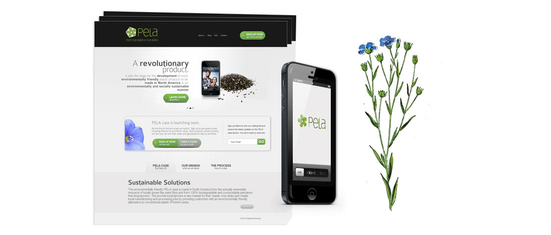 eco green Flax bioplastic