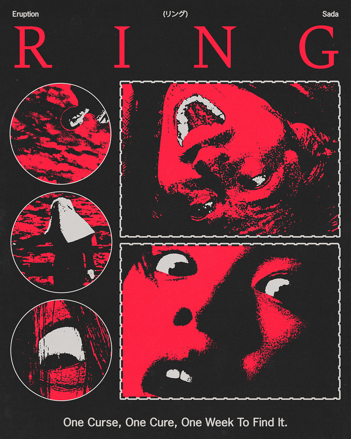 artwork Film   film poster graphic design  grunge horror movie movie poster Poster Design vintage