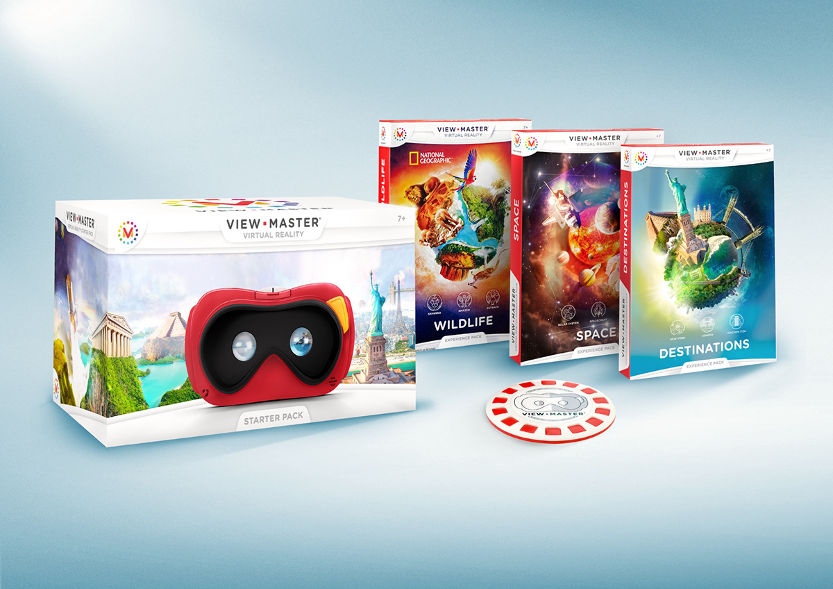 Viewmaster view-master view•master Experience packs Packaging mattel
