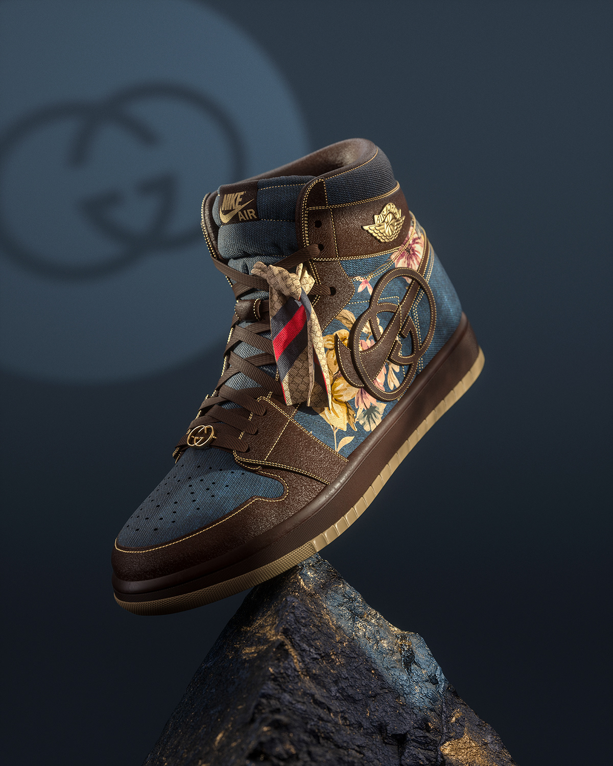 demoler Bolsa entregar Nike Air Jordan 1 x High End Brands - 3D Concept on Behance