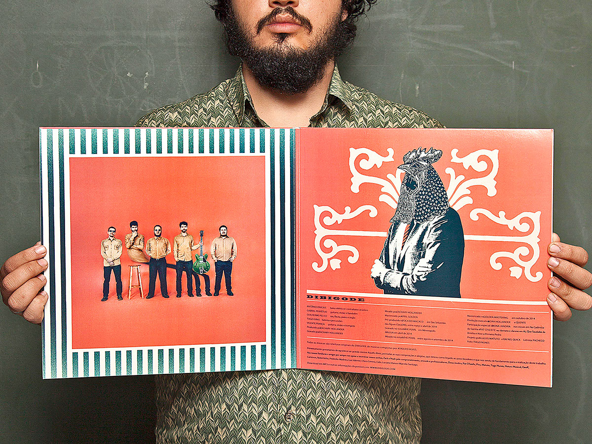 Adobe Portfolio dibigode indie Independent LP vinil Album cover ataulfo Samba azulejo