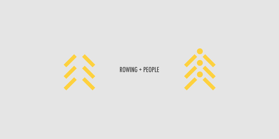 NGO hong rowing together branding  logo AZUL amarillo ambulance grid