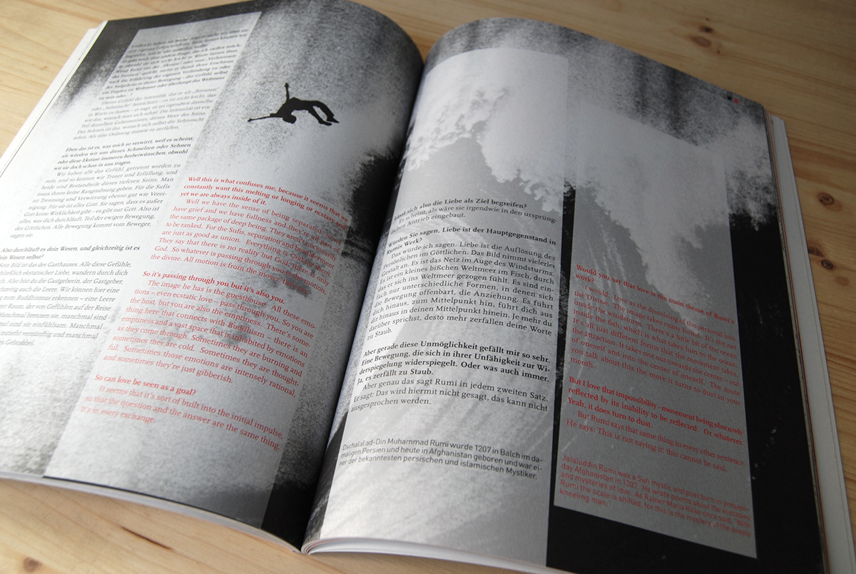 rumi Magazine design conceptual design collage