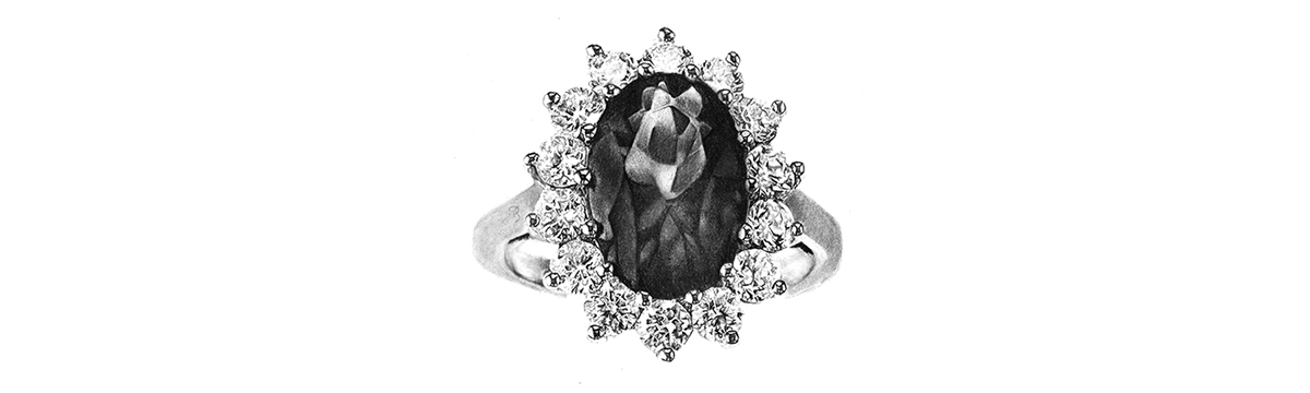 jewels sketch piaget piaget rose Cartier garrard lorraine schwartz jewelry ring