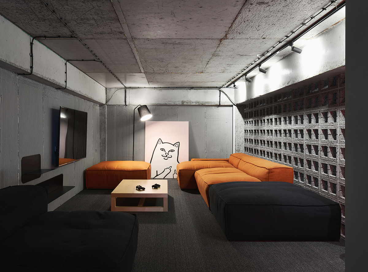 concrete designer Interior minimalist Office