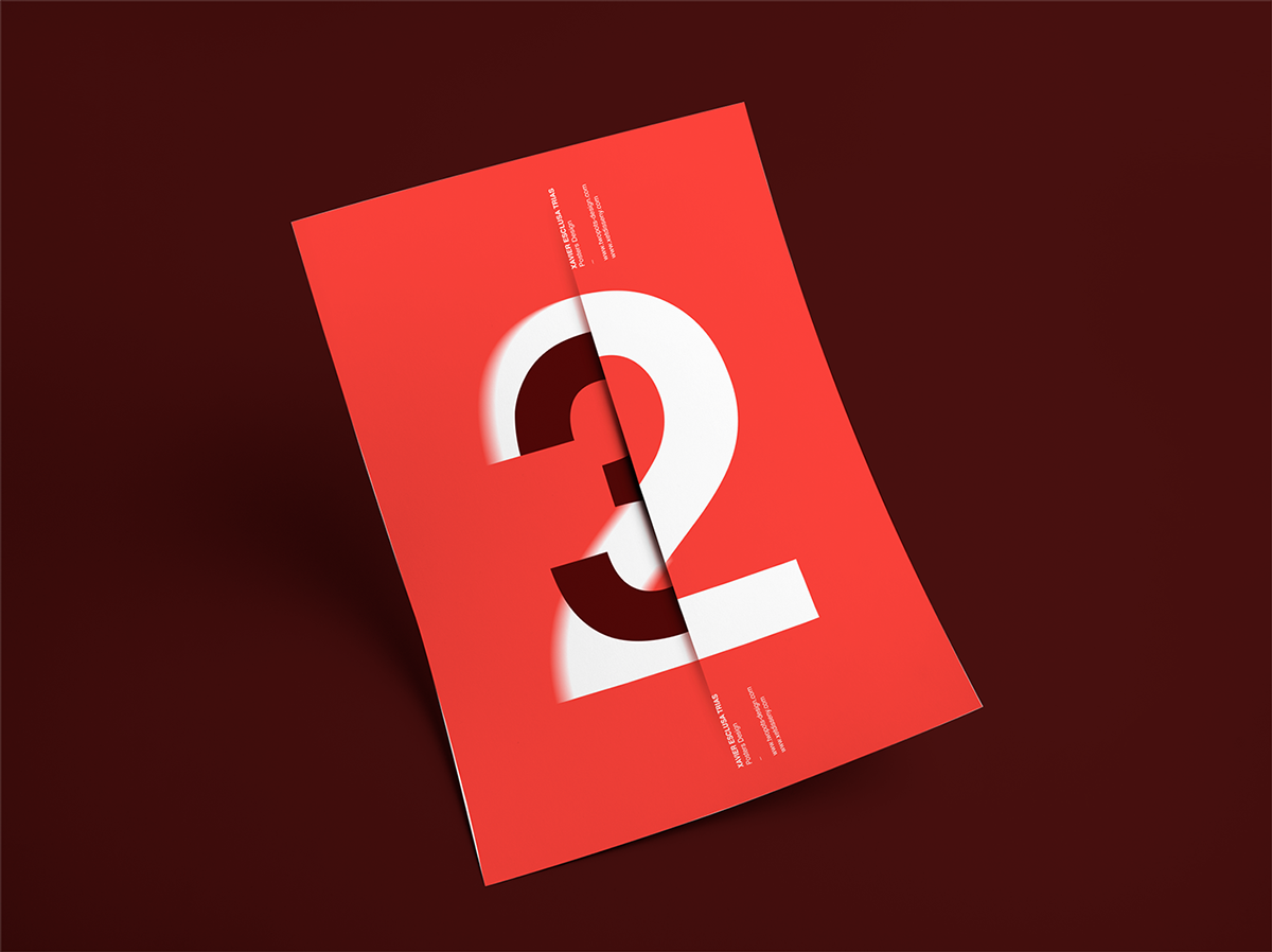 Xavier Esclusa Trias Behance minimal type Typographie xet Twopots design poster graphic design 