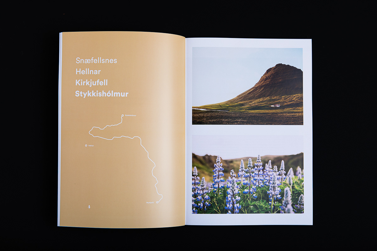 book editorial design  graphic design  iceland Layout lifestyle magazine Photography  RoadTrip travel diary