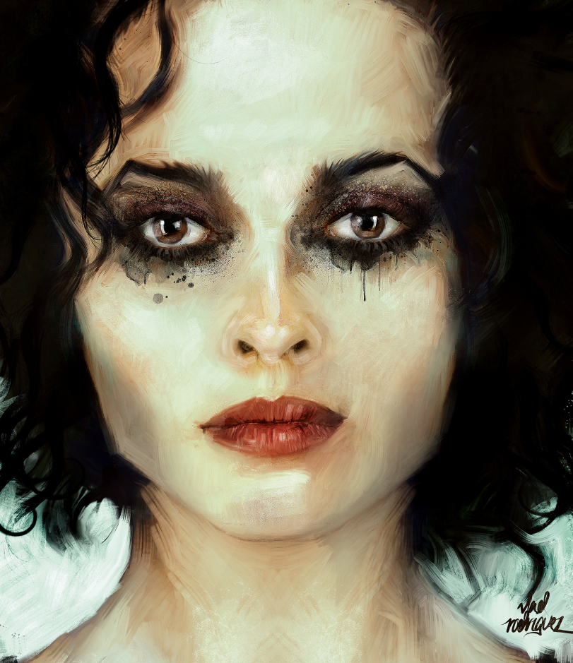 Helena Bonham Carter fight club Marla Singer poster pixeldomestiko popular culture Pop Art vlad rodriguez  pixeldomestiko