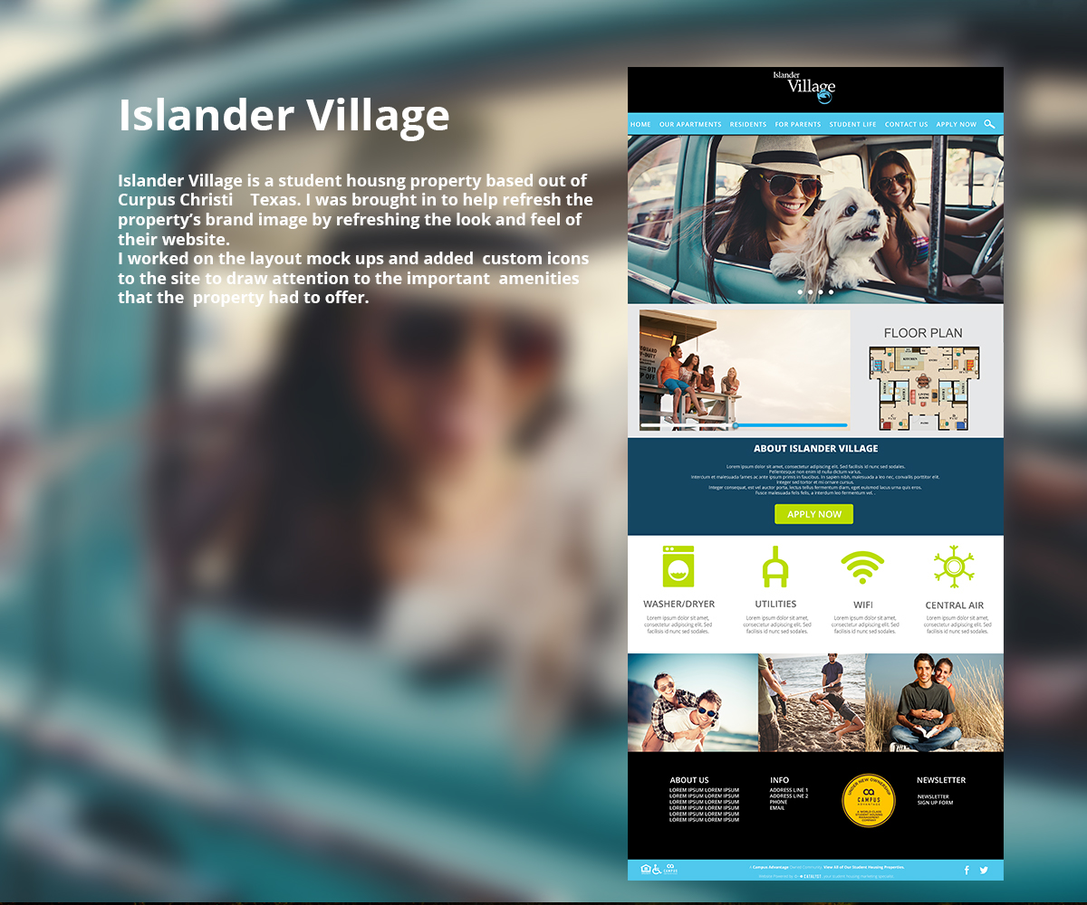 islander village Website design